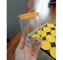 Hũ thủy tinh nắp vàng 760ml