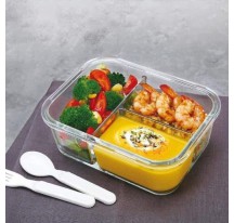 Khay THUỶ TINH ĐỰNG THỰC PHẨM 3 NGĂN (p)